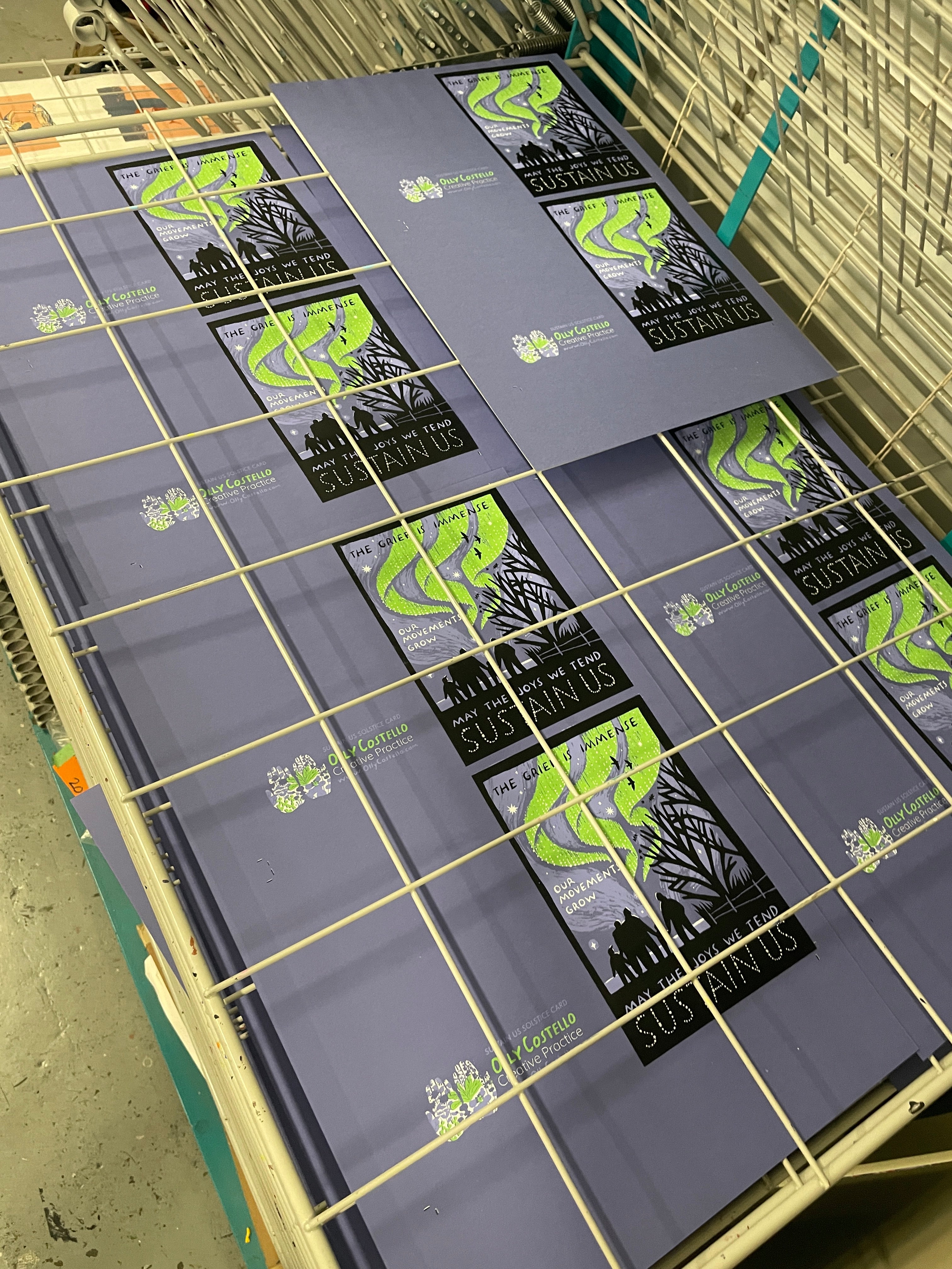 Sustain Us Solstice Screen Printed Card