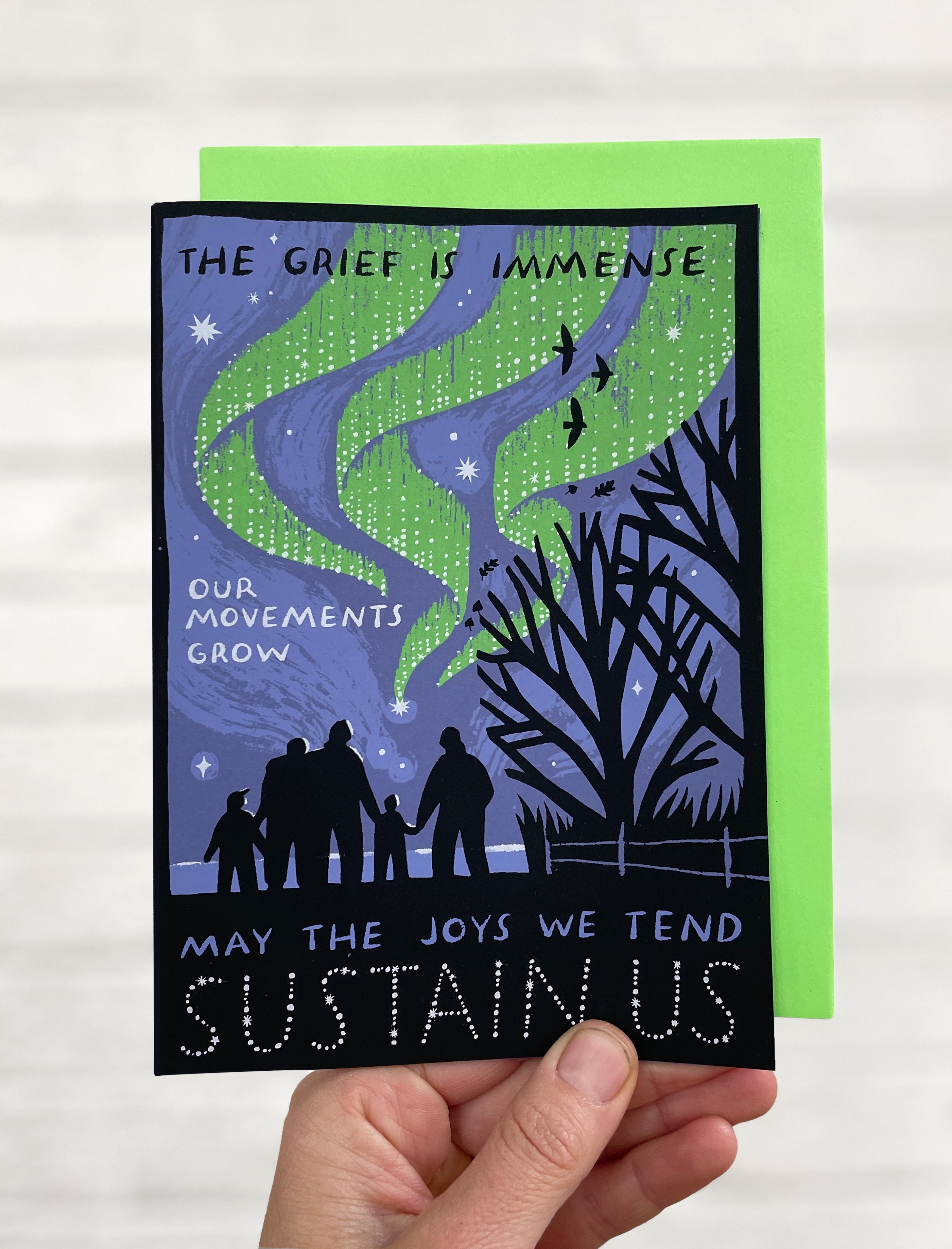 Sustain Us Solstice Screen Printed Card