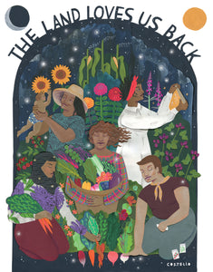 Land Love Greeting Card